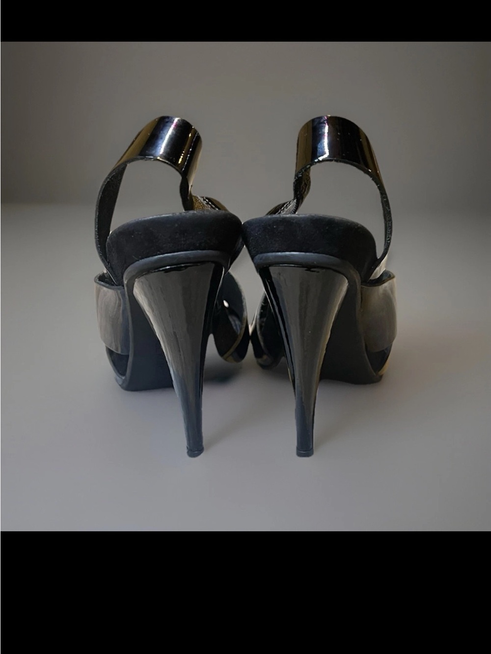 Michael Kors Black Patent Slingback Sandals - Picture 2 of 9